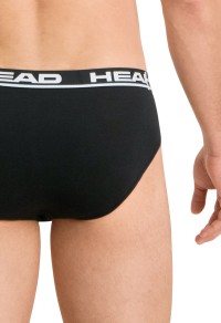 Труси чоловічі HEAD BOXER BRIEF 2P чорні 100001753002 изображение 6