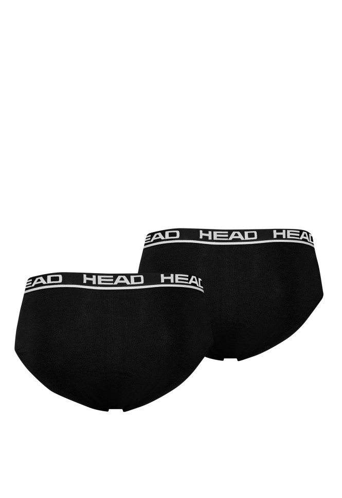 Труси чоловічі HEAD BOXER BRIEF 2P чорні 100001753002 изображение 8