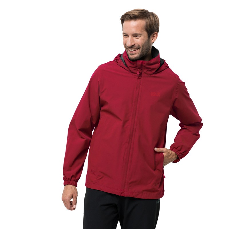 Ветровка мужская Jack Wolfskin бордовая 1111141-2049 изображение 3