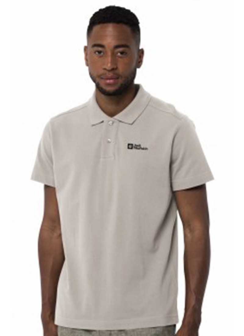 Поло мужское Jack Wolfskin ESSENTIAL POLO M серое 1809301-5629 изображение 2