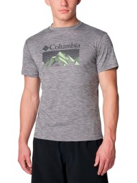 Футболка мужская Columbia ZERO RULES™ SHORT SLEEVE GRAPHIC SHIRT серая 1533291-023 изображение 2