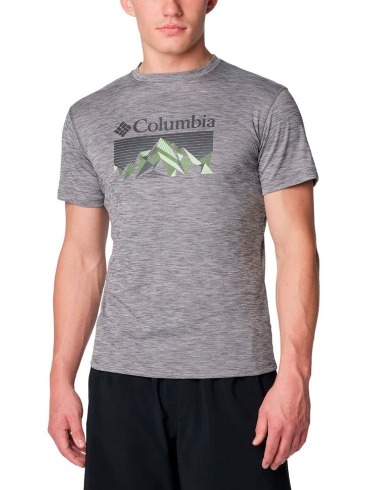 Футболка мужская Columbia ZERO RULES™ SHORT SLEEVE GRAPHIC SHIRT серая 1533291-023 изображение 2
