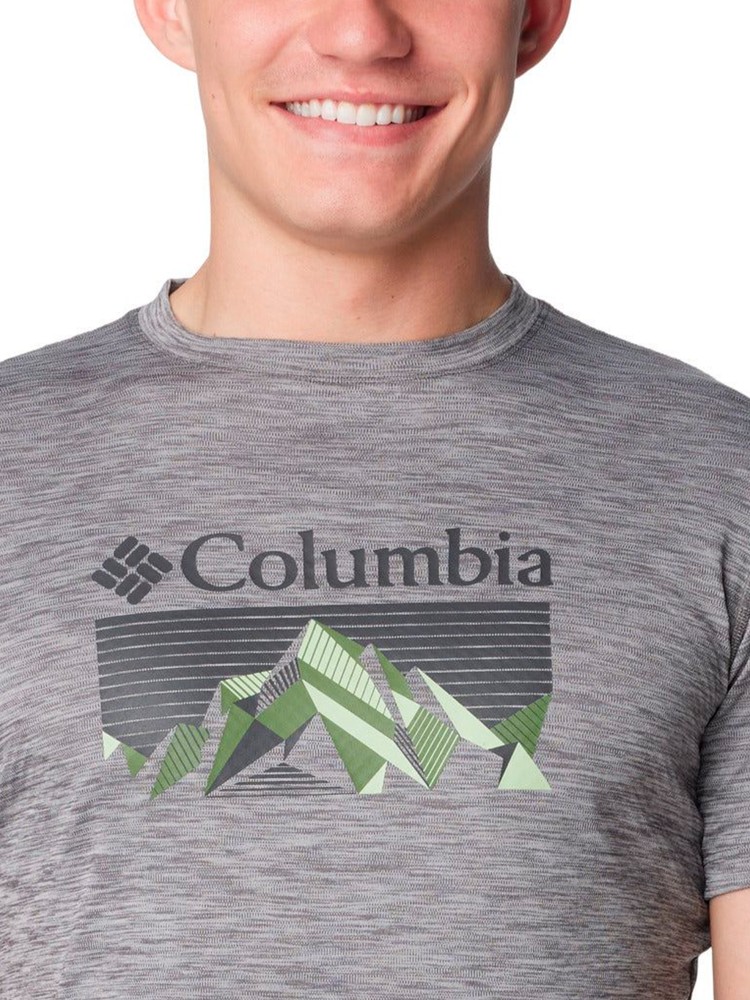 Футболка мужская Columbia ZERO RULES™ SHORT SLEEVE GRAPHIC SHIRT серая 1533291-023 изображение 4