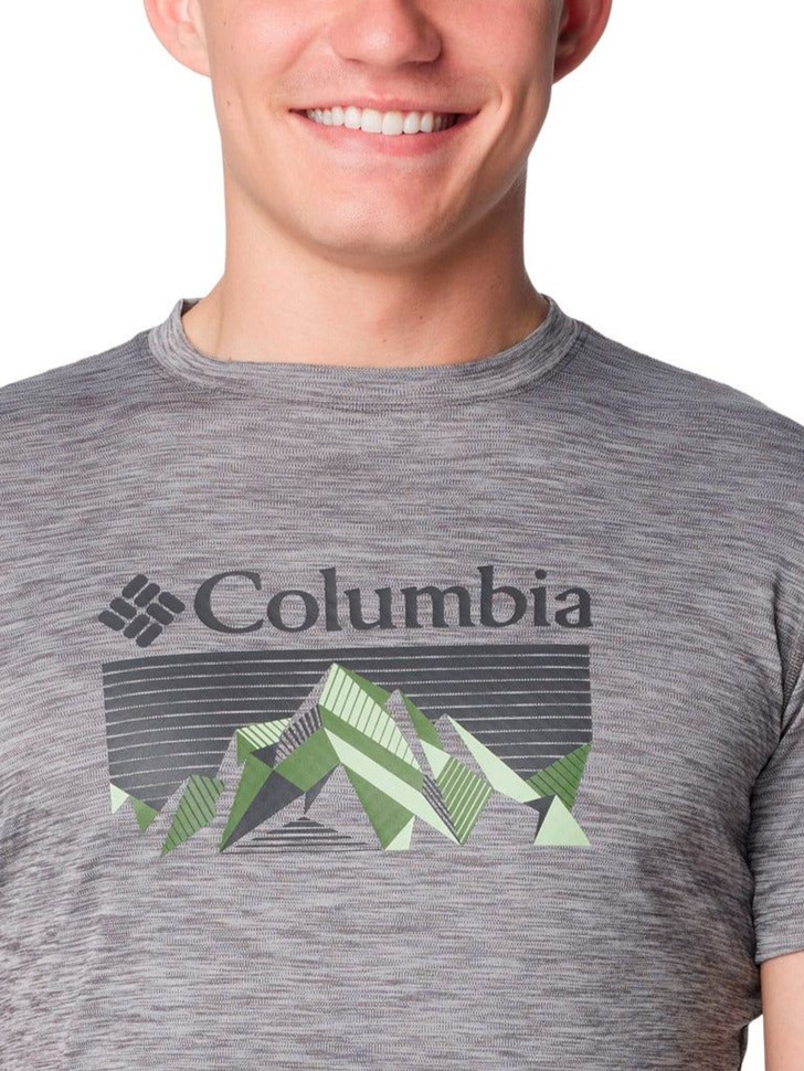 Футболка мужская Columbia ZERO RULES™ SHORT SLEEVE GRAPHIC SHIRT серая 1533291-023 изображение 4