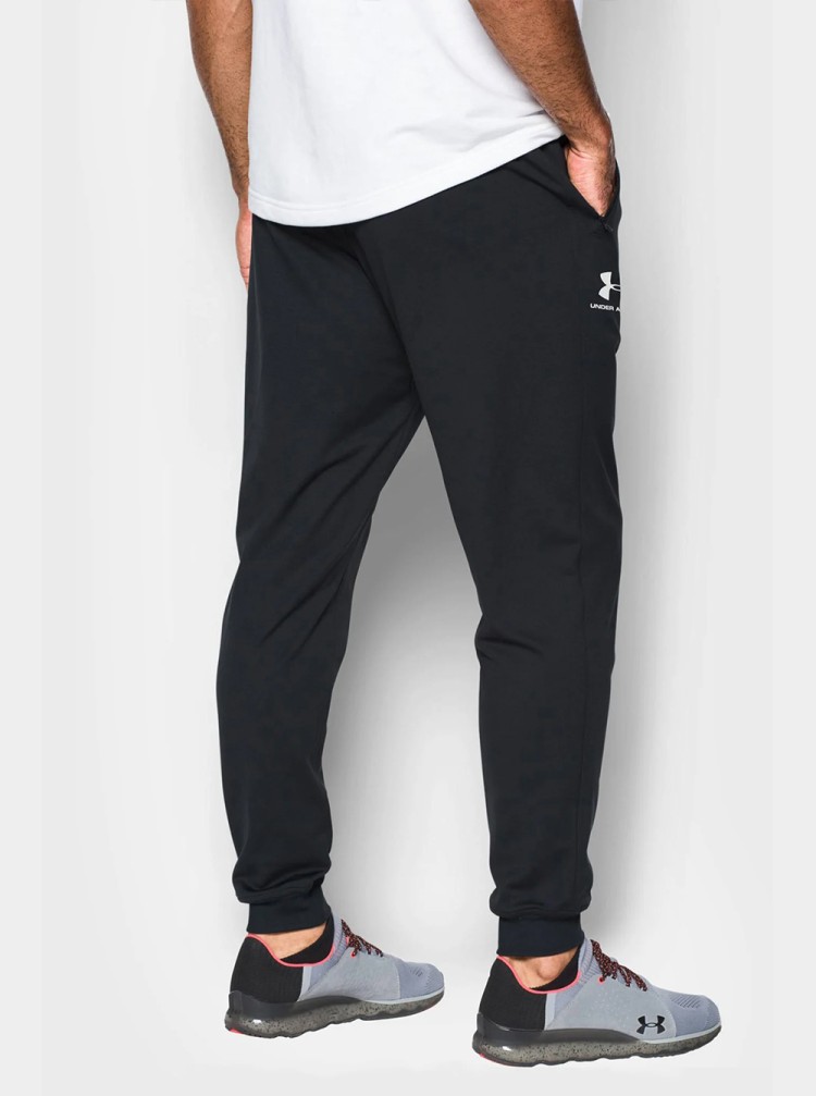 Брюки мужские Under Armour SPORTSTYLE TRICOT JOGGER черные 1290261-001 изображение 3