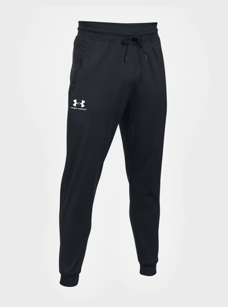 Брюки мужские Under Armour SPORTSTYLE TRICOT JOGGER черные 1290261-001 изображение 10