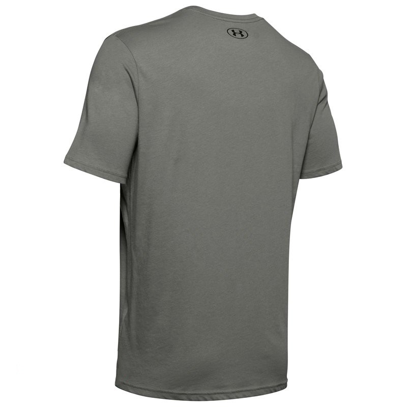 Футболка мужская Under Armour Sportstyle Logo Ss хаки 1329590-388 изображение 2