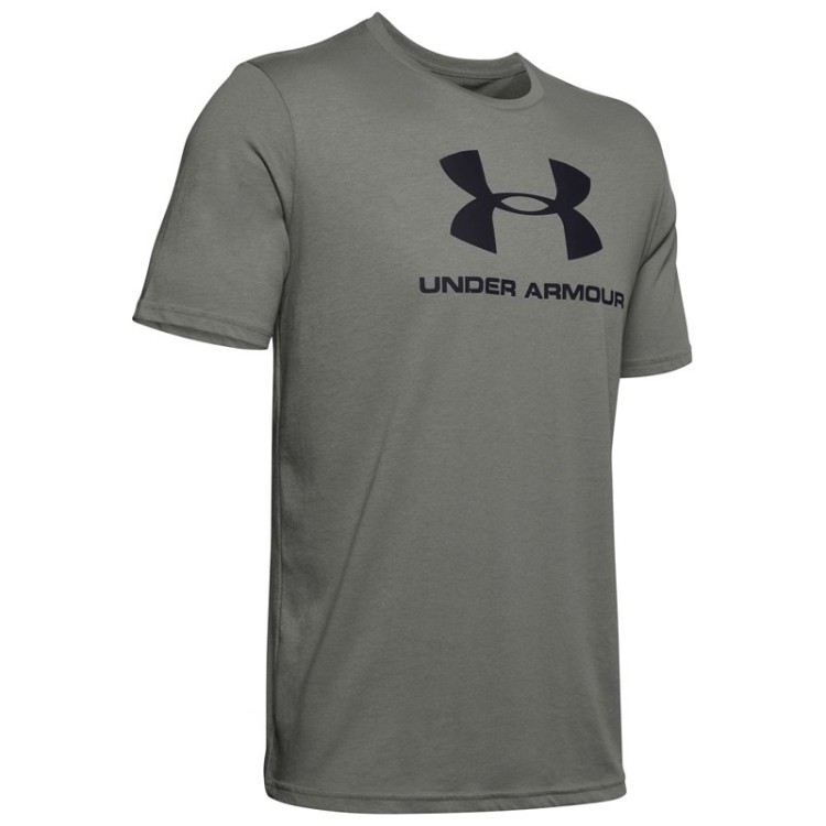 Футболка мужская Under Armour Sportstyle Logo Ss хаки 1329590-388 изображение 1
