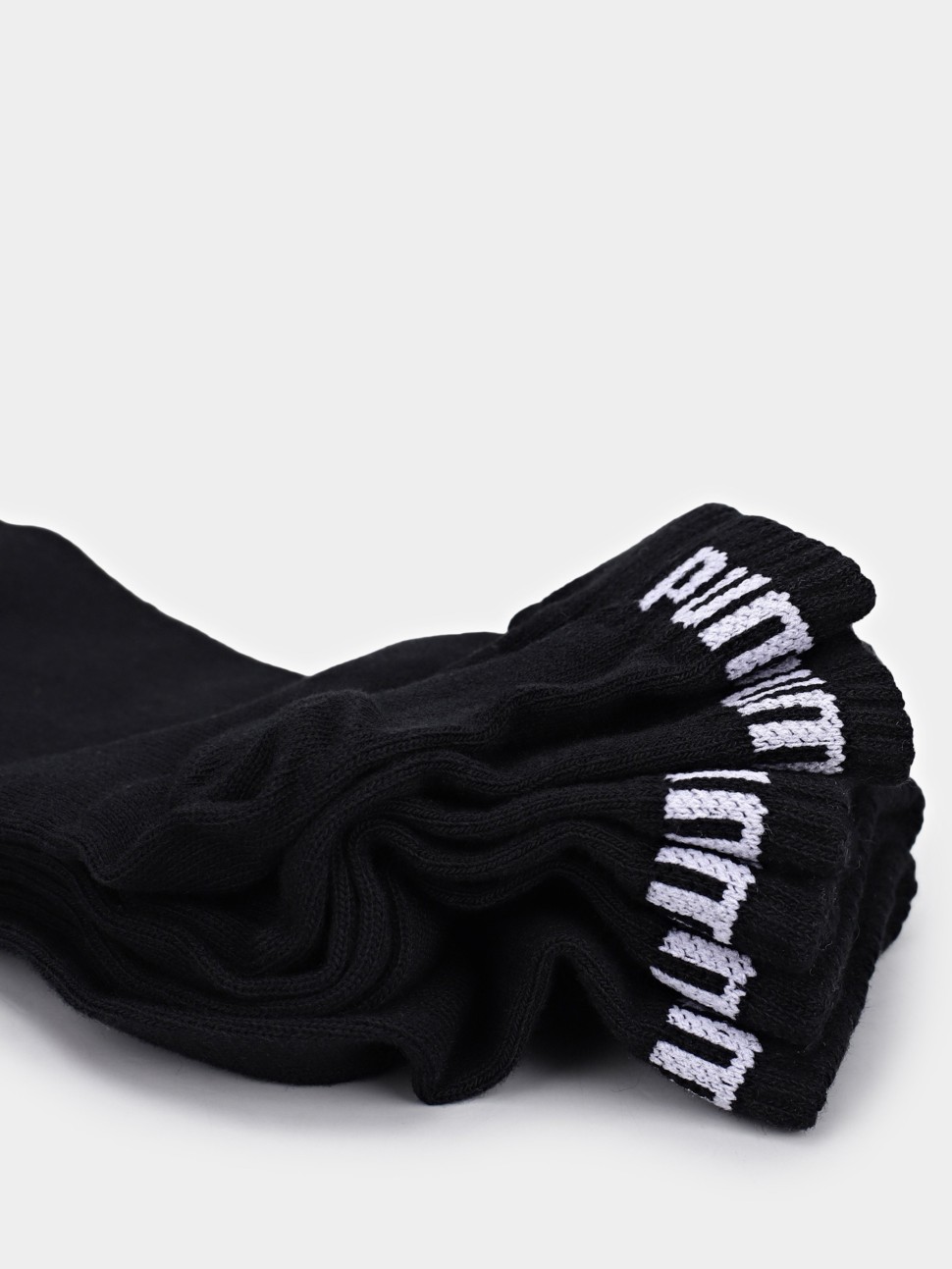 Шкарпетки чоловічі Puma PUMA UNISEX QUARTER PLAIN 3P чорні 93858906 — фото 4