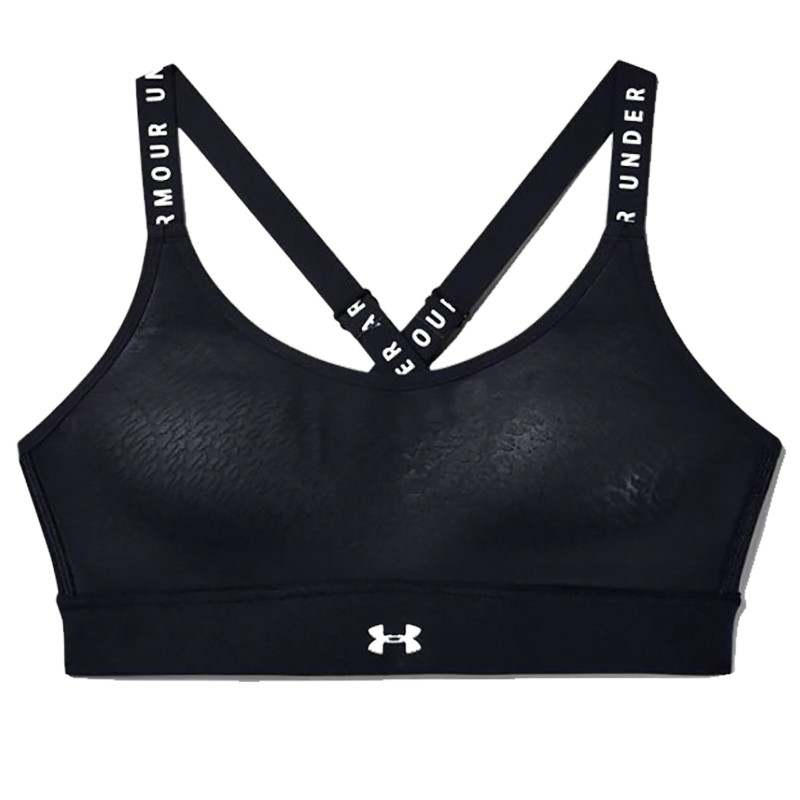 Бра спортивный Under Armour Limitless Mid черный 1351990-001 — фото 1