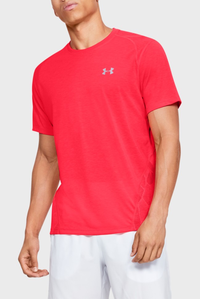 Футболка чоловіча Under Armour Streaker 2.0 Shift Crew червона 1350096-628 изображение 1