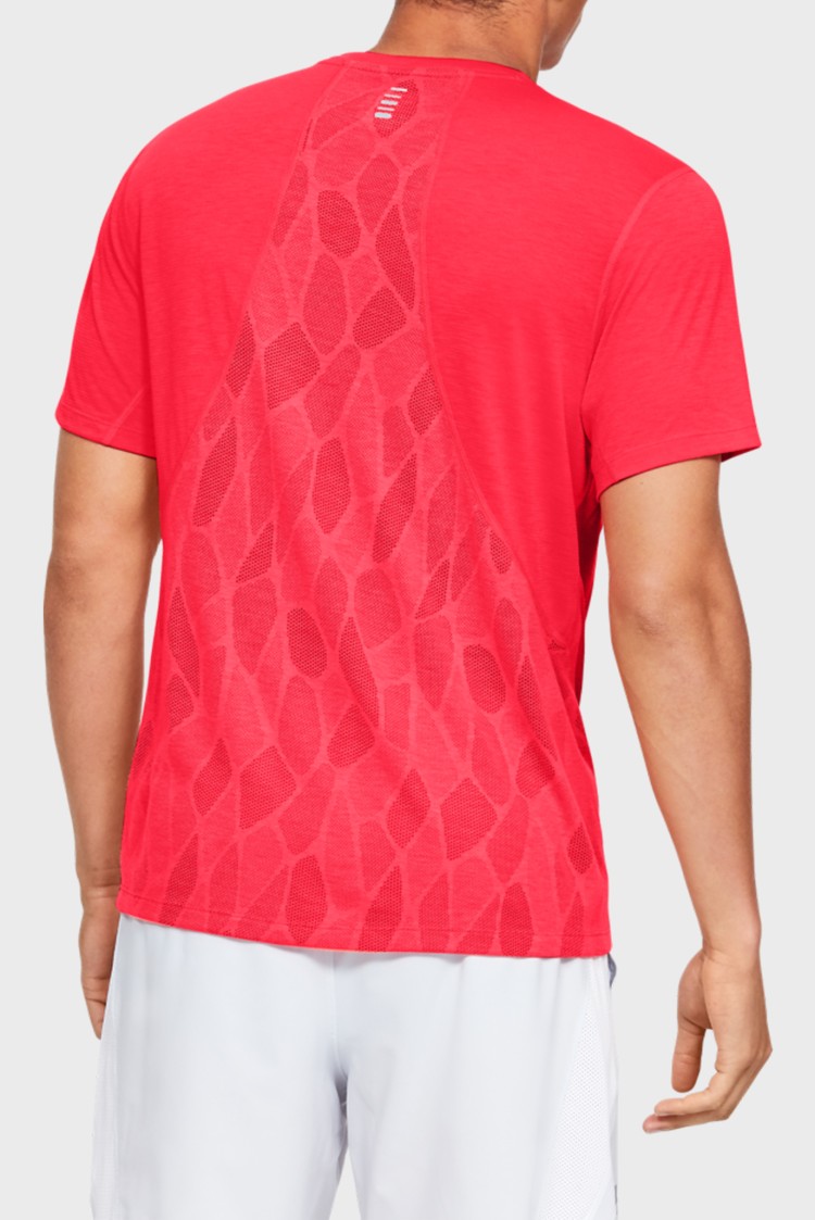 Футболка чоловіча Under Armour Streaker 2.0 Shift Crew червона 1350096-628 изображение 2