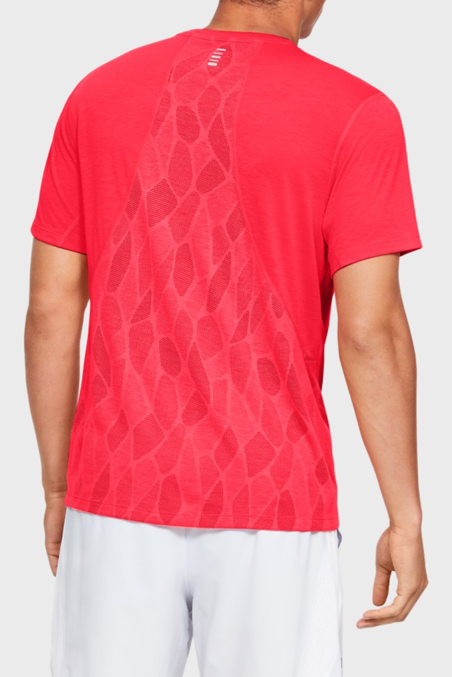Футболка чоловіча Under Armour Streaker 2.0 Shift Crew червона 1350096-628 изображение 2