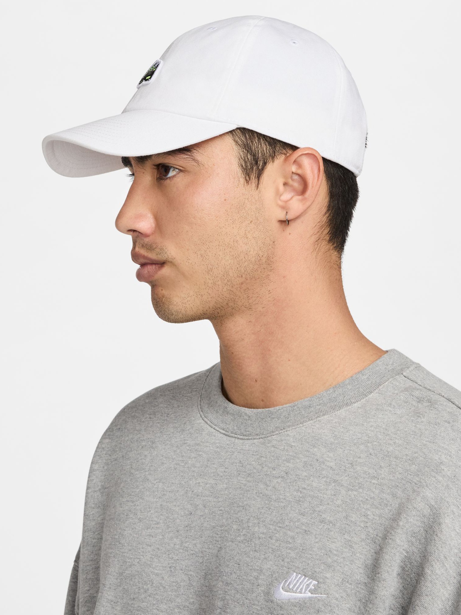 Бейсболка  Nike U NK CLUB CAP U CB AM95 PTCH L белая HJ6984-100 изображение 5