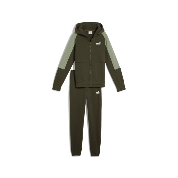 Костюм детский Puma ESS BLOCK Sweat Suit хаки 68972470