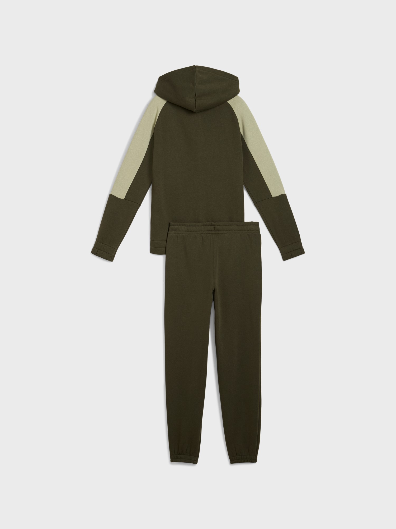Костюм детский Puma ESS BLOCK Hooded Full-Zip Sweat Suit FL хаки 68972470 изображение 3