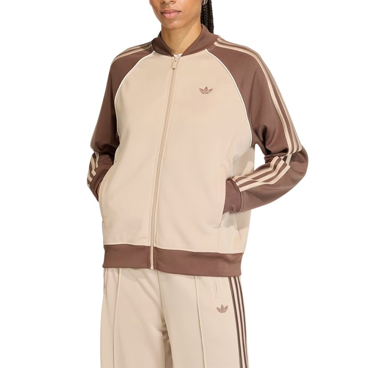 Толстовка женская Adidas SST LOOSE TT бежевая KD8825 изображение 1