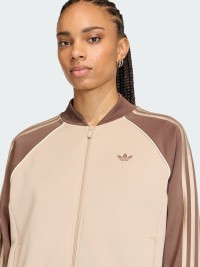Толстовка жіноча Adidas SST LOOSE TT бежева KD8825 изображение 3
