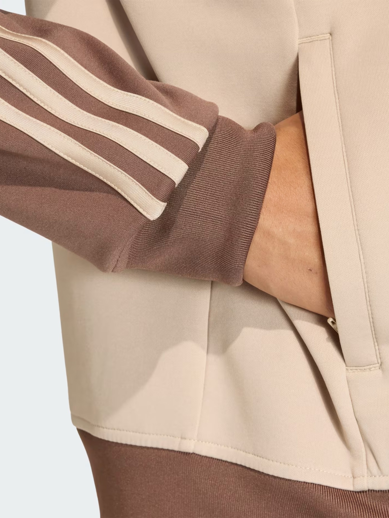 Толстовка жіноча Adidas SST LOOSE TT бежева KD8825 изображение 4