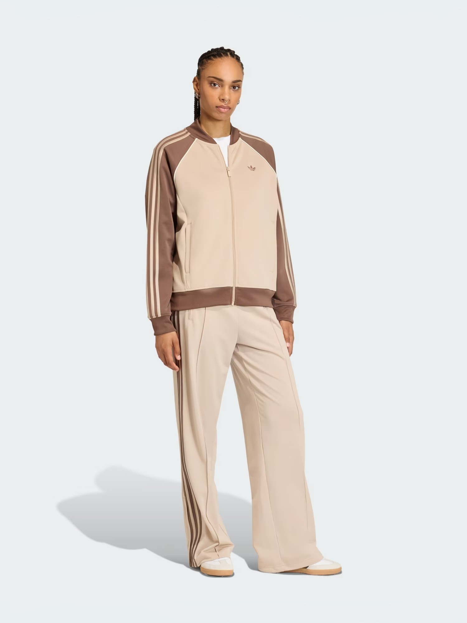 Толстовка жіноча Adidas SST LOOSE TT бежева KD8825 изображение 5