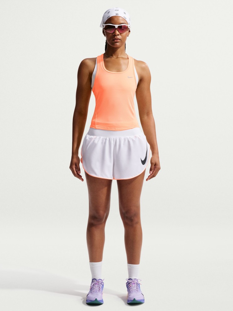 Майка женская Nike W NK TEMPO DF CRP MESH TANK оранжевая IF1480-852 изображение 2