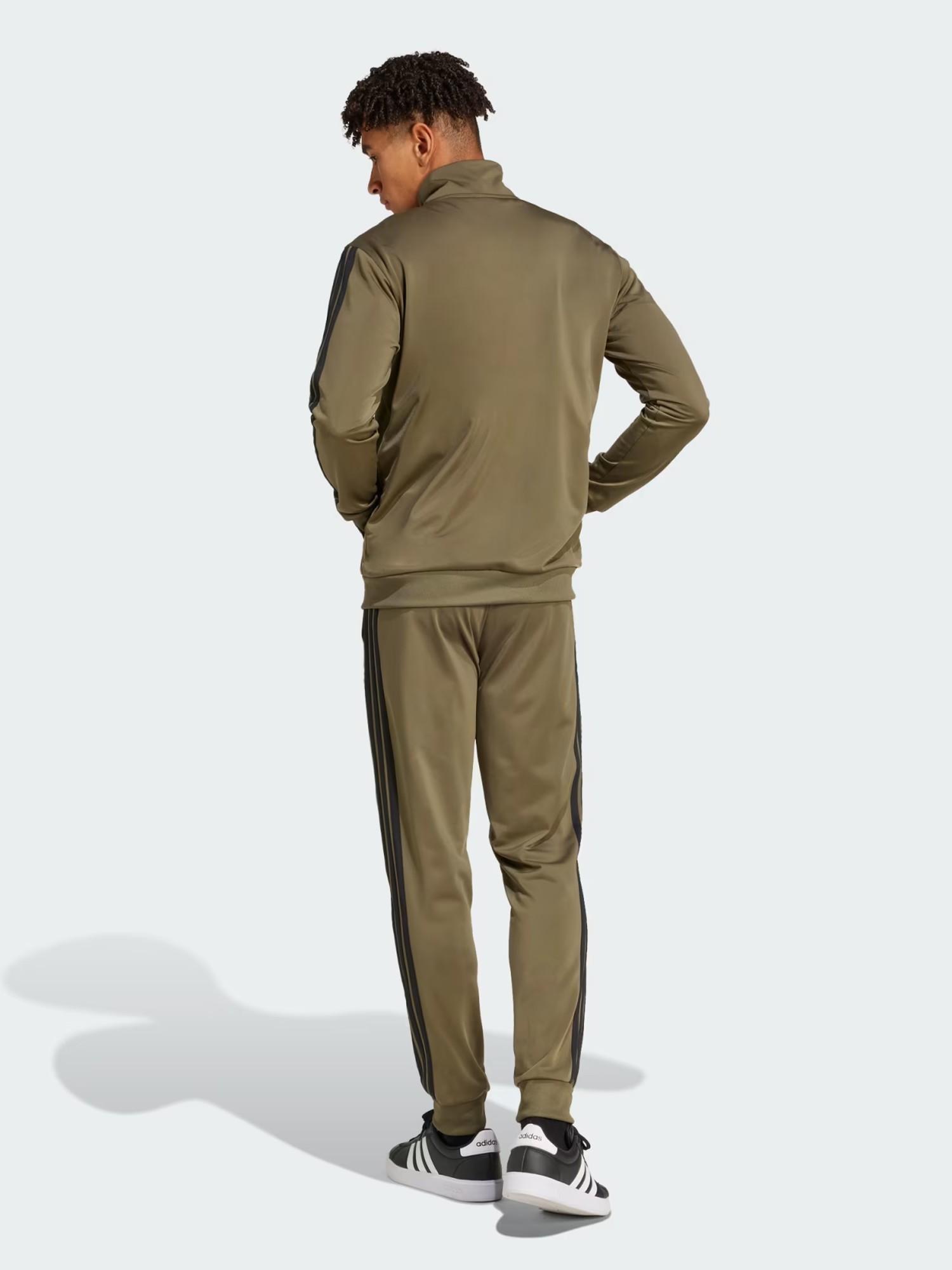 Костюм мужской Adidas M 3S TR TT TS оливковый JI8854 изображение 4