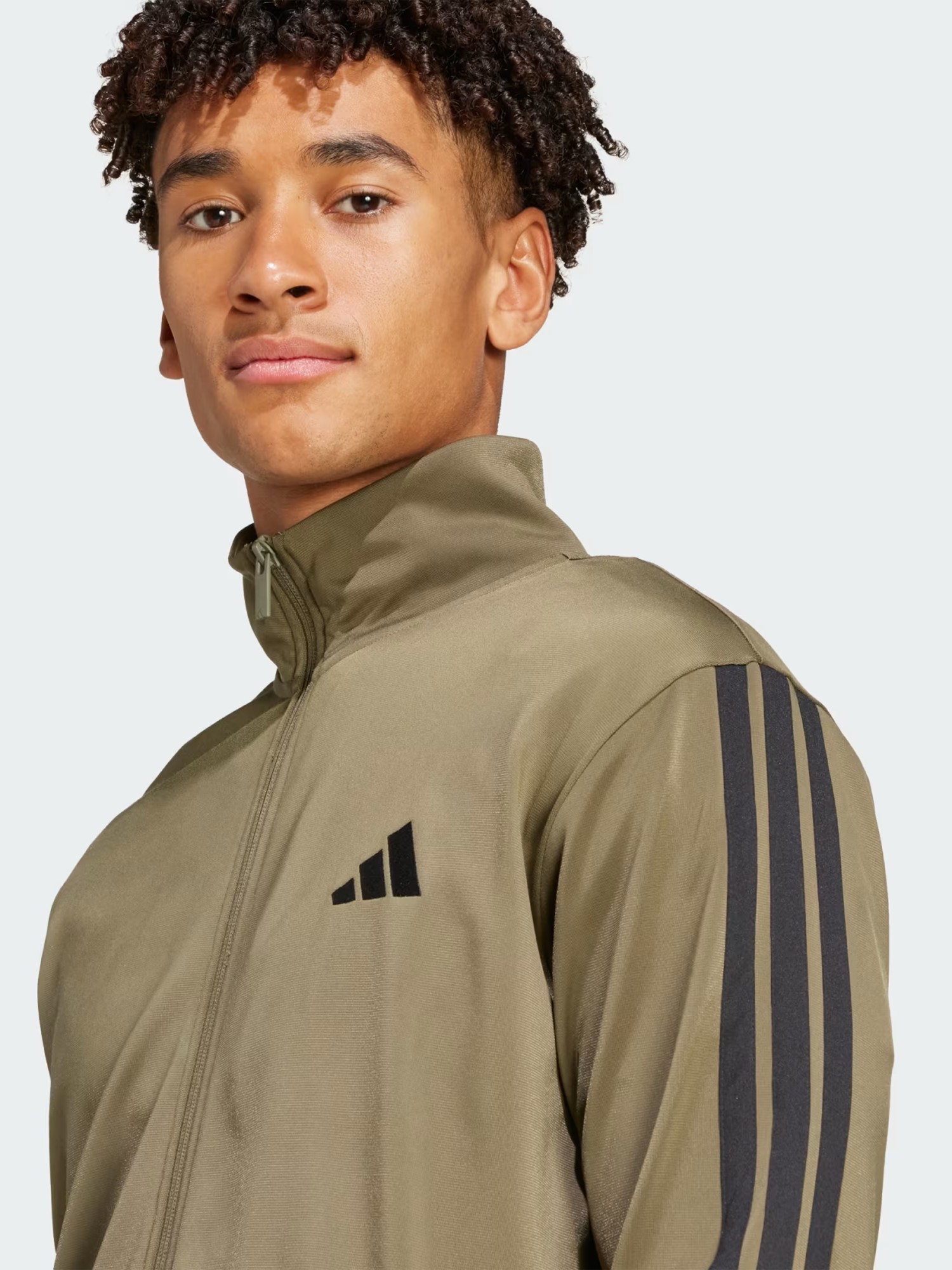 Костюм мужской Adidas M 3S TR TT TS оливковый JI8854 изображение 5