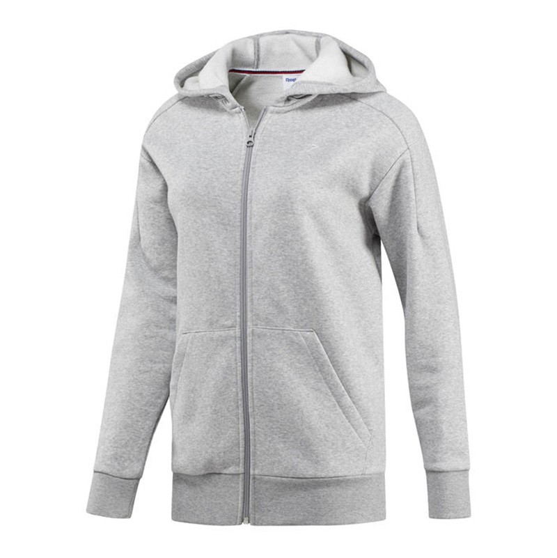 Толстовка женская Reebok серая BQ2466 — Sport City Толстовка женская Reebok серая BQ2466