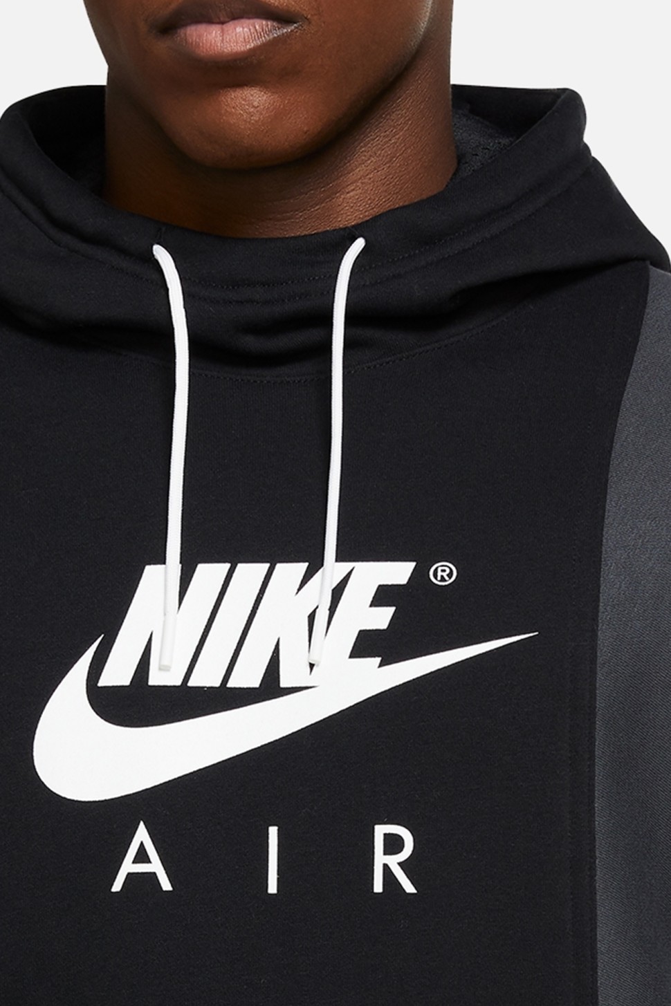 Толстовка мужская Nike M Nsw Nike Air Po Bb Hoodie черная DD6383-010 — фото 3