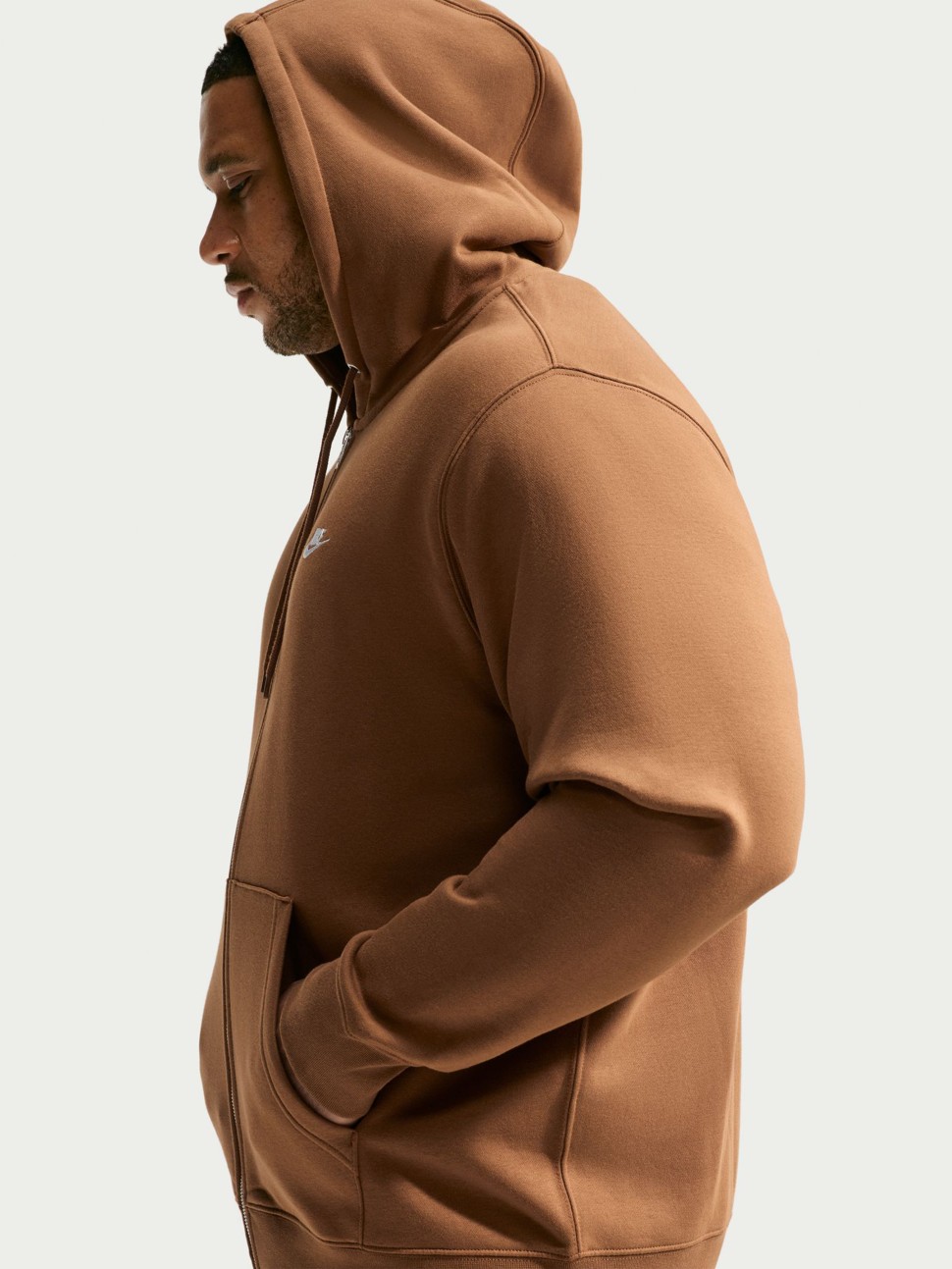 Толстовка чоловіча Nike M NK CLUB BB FZ HOODIE пісочна FN3861-270 — фото 7