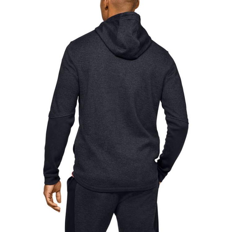 Толстовка мужская Under Armour DOUBLE KNIT FZ черная 1352012-001 изображение 2