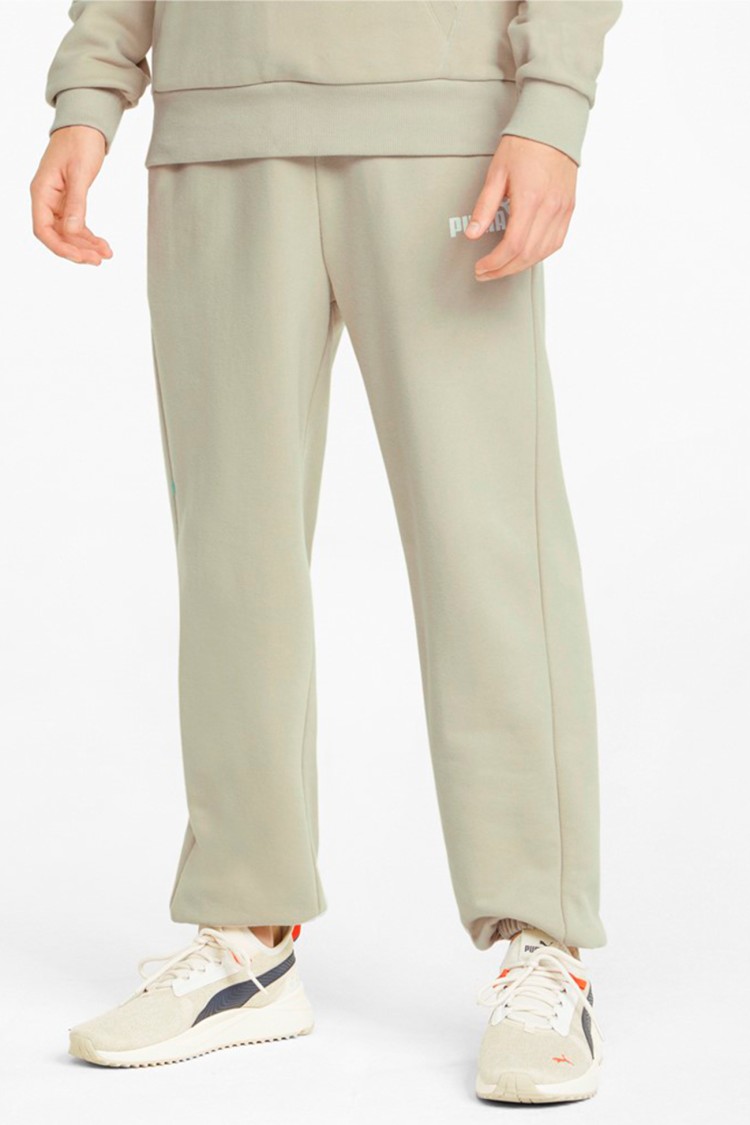 Штани чоловічі ESS+ Relaxed Sweatpants TR cl Putty бежеві 84741764 изображение 2