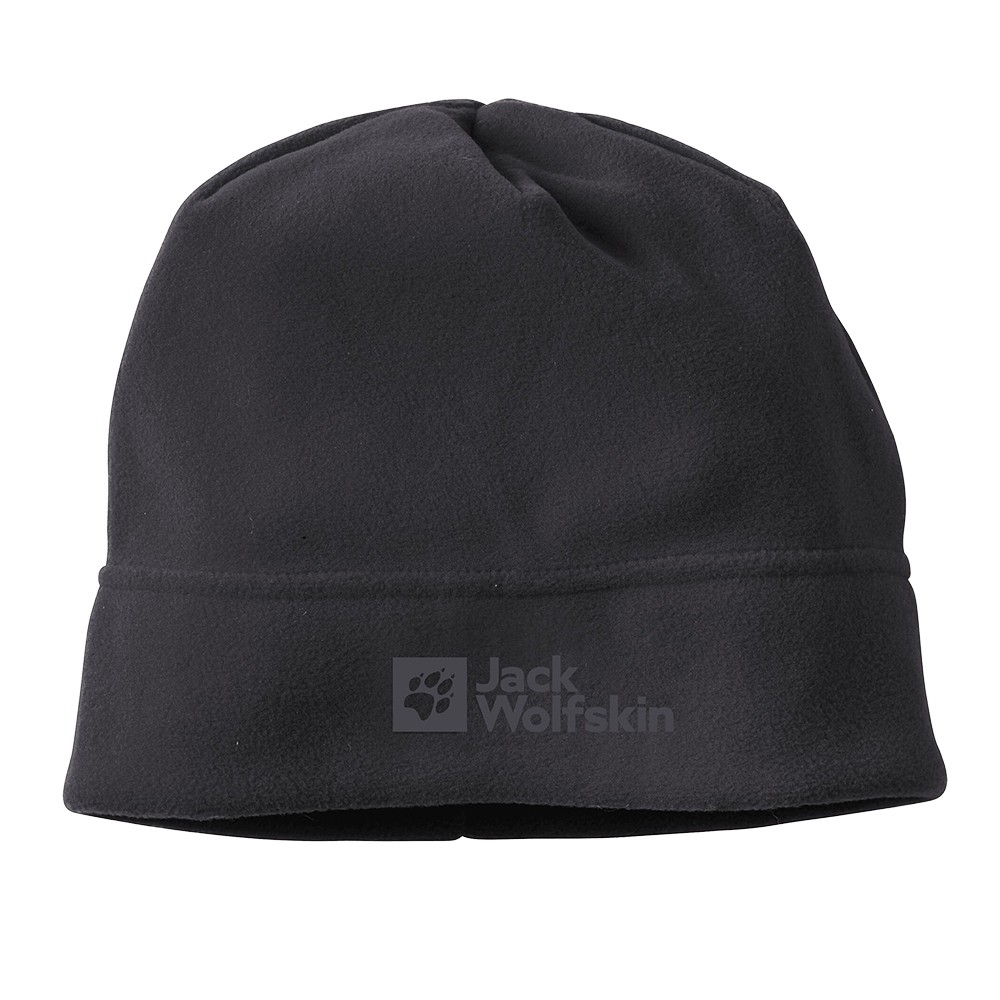 Шапка унисекс Jack Wolfskin REAL STUFF BEANIE черная 1909852-6000