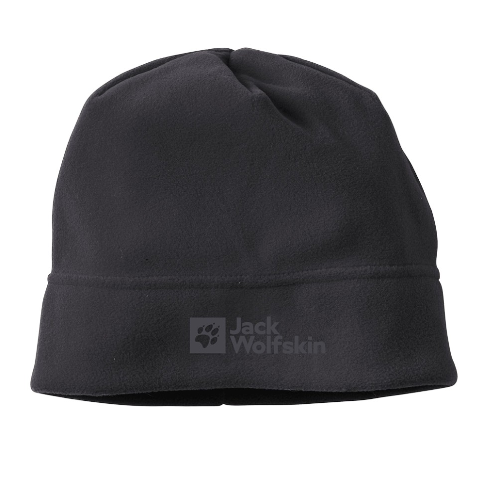 Шапка унісекс Jack Wolfskin REAL STUFF BEANIE чорна 1909852-6000 — фото 1