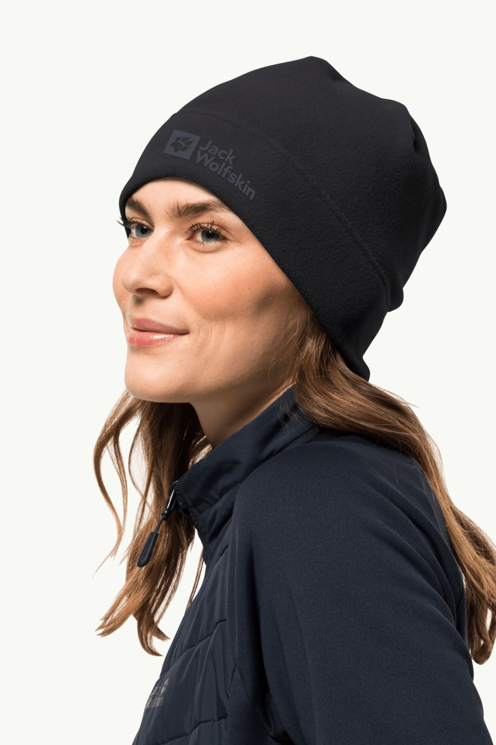 Шапка унісекс Jack Wolfskin REAL STUFF BEANIE чорна 1909852-6000 — фото 2