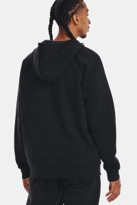 Толстовка чоловіча Under Armour UA Rival Fleece FZ Hoodie чорна 1379767-001 изображение 3