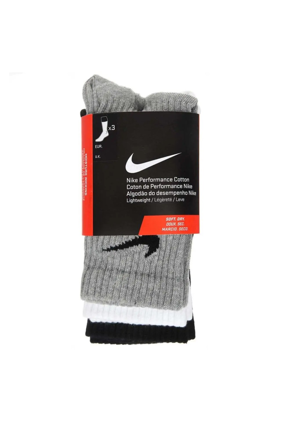 Шкарпетки   Nike U NK PERF LTWT CRW 3PR NFS 144 мультиколір SX4704-901 — фото 2