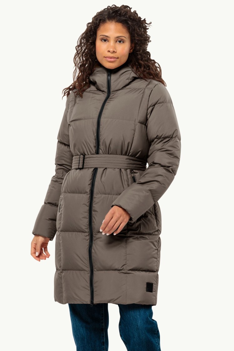 Куртка жіноча Jack Wolfskin FROZEN LAKE COAT W коричнева 1206132-5719 изображение 2