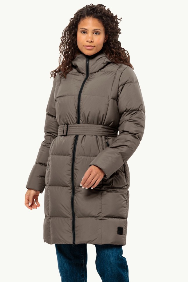 Куртка жіноча Jack Wolfskin FROZEN LAKE COAT W коричнева 1206132-5719 изображение 2