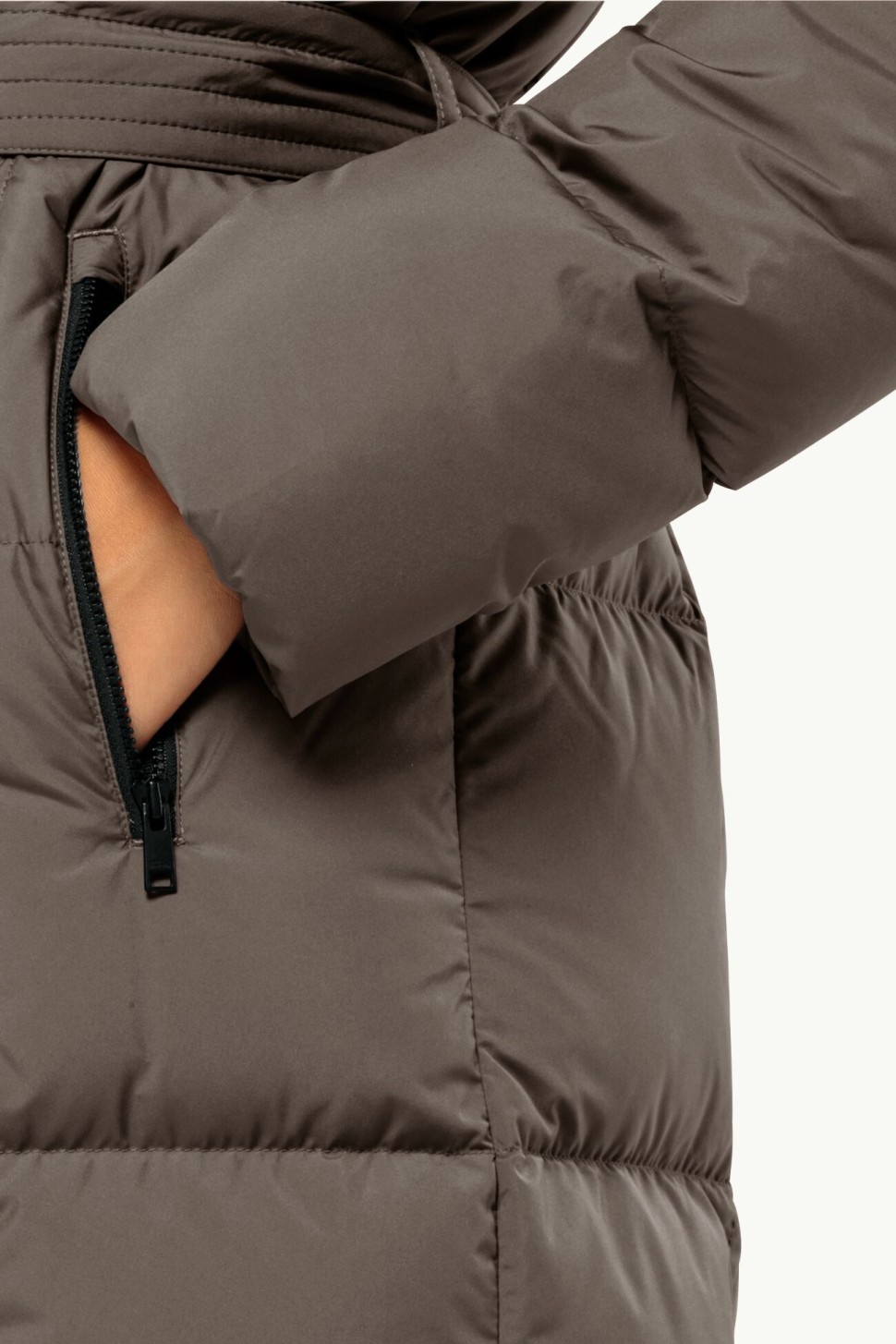 Куртка жіноча Jack Wolfskin FROZEN LAKE COAT W коричнева 1206132-5719 — фото 4