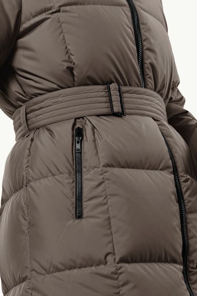 Куртка жіноча Jack Wolfskin FROZEN LAKE COAT W коричнева 1206132-5719 изображение 5