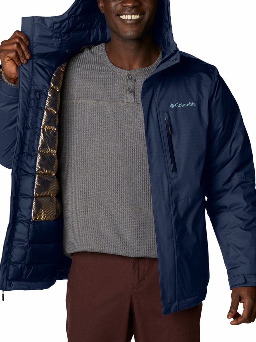 Куртка чоловіча Columbia Oak Harbor™ Insulated Jacket, Plus Size синя 1958663-464 — фото 5