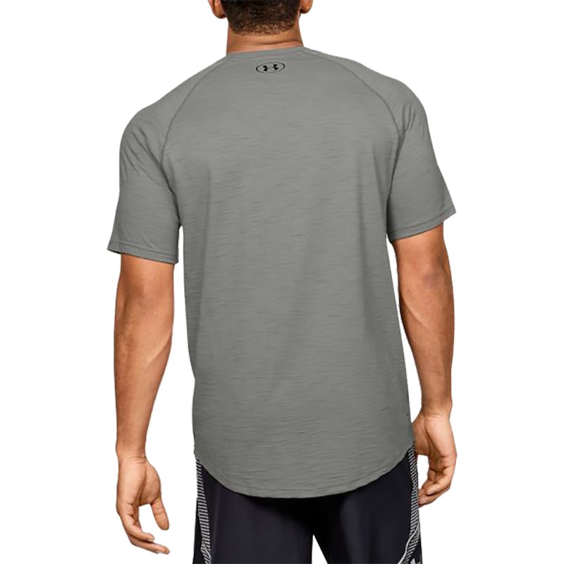 Футболка мужская Under Armour Charged Cotton SS серая 1351570-388 изображение 2