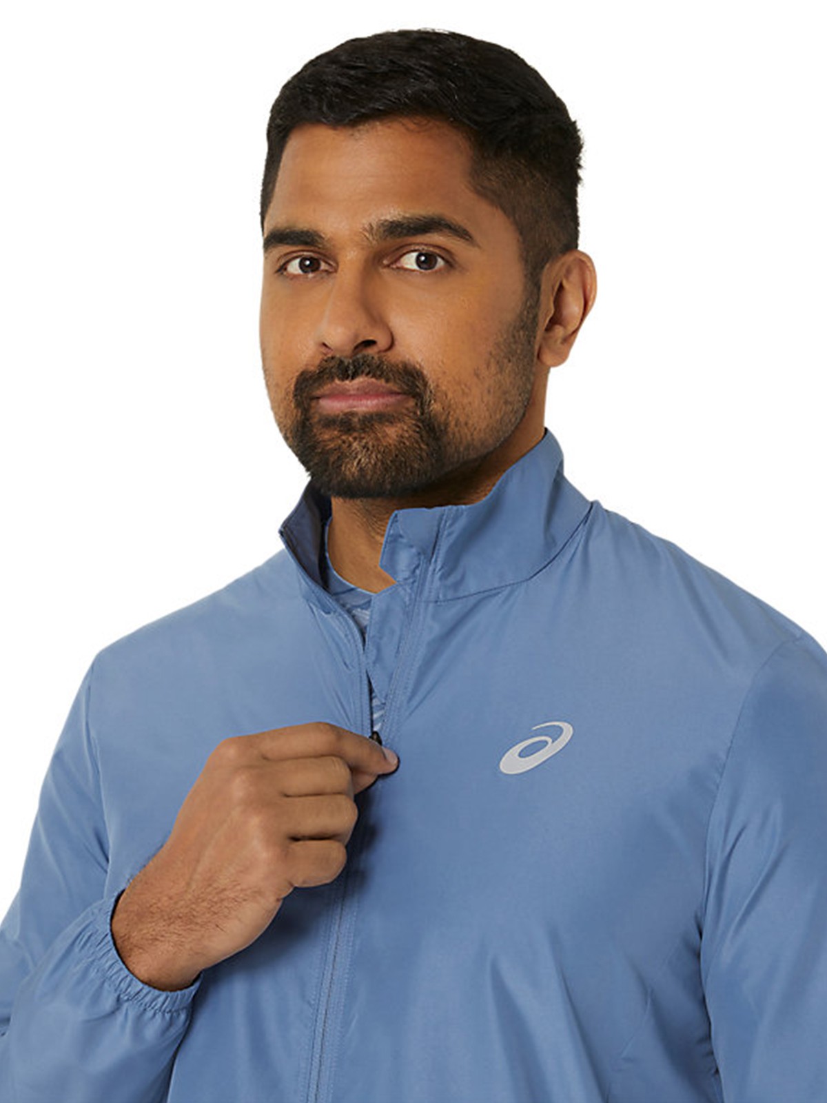 Вітрівка чоловіча Asics CORE JACKET синя 2011C344-404 изображение 4