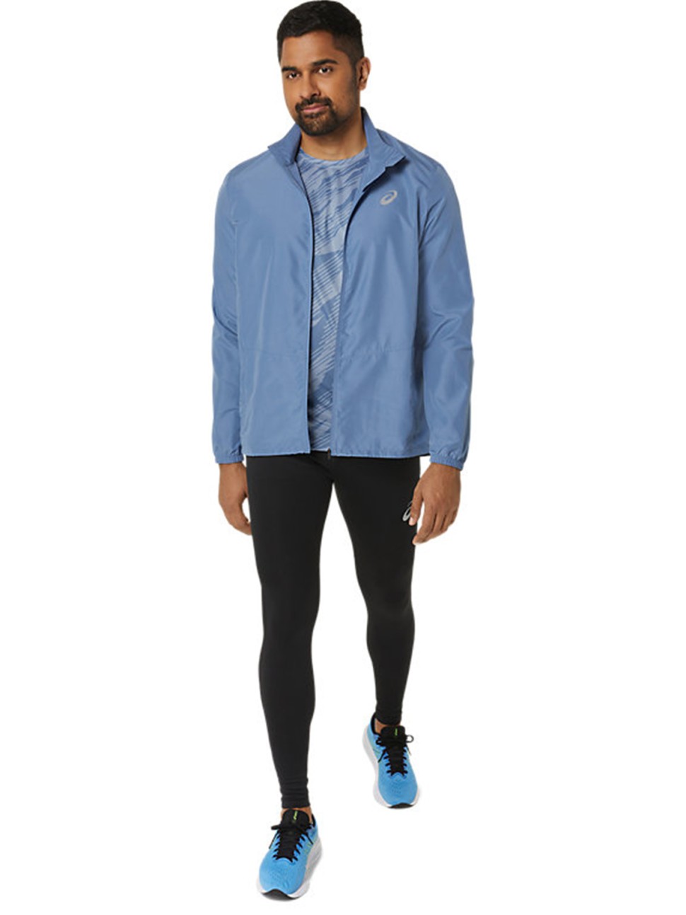 Вітрівка чоловіча Asics CORE JACKET синя 2011C344-404 — фото 5