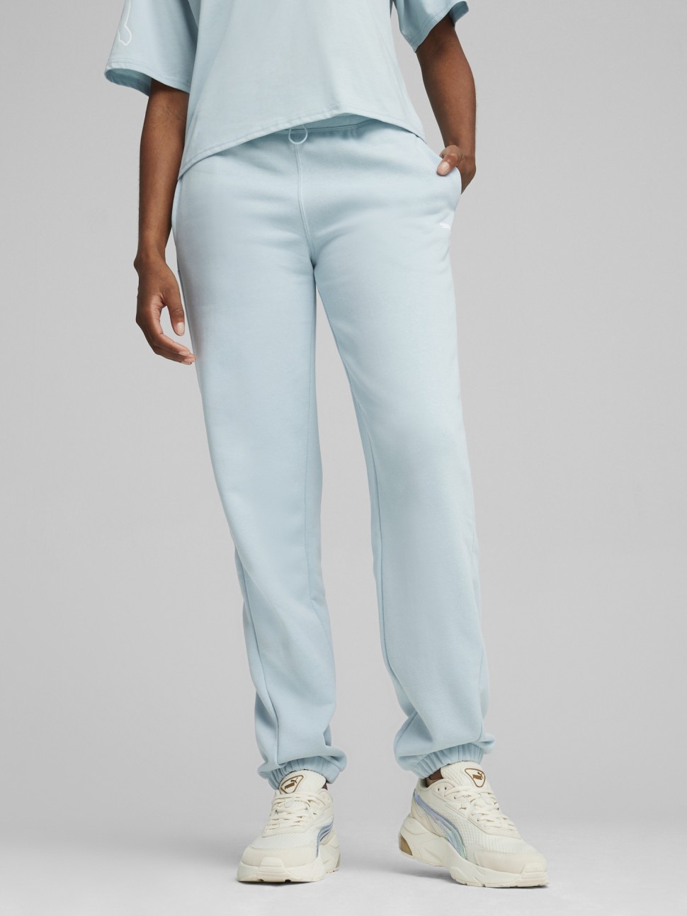 Штани жіночі Puma MOTION Pants TR блакитні 67791722 — фото 2