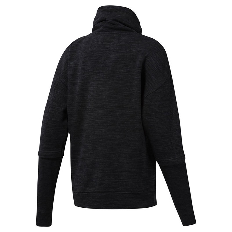 Толстовка женская Reebok TRAINING ESSENTIALS MARBLE COWL NECK серая DU4910 изображение 3
