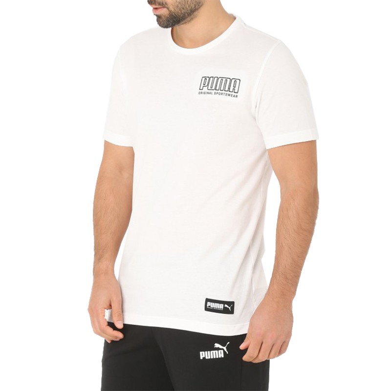 Футболка мужская Puma Athletics Tee белая 85410602 изображение 1