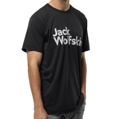 Футболка мужская Jack Wolfskin BRAND T M черная 1809771-6000