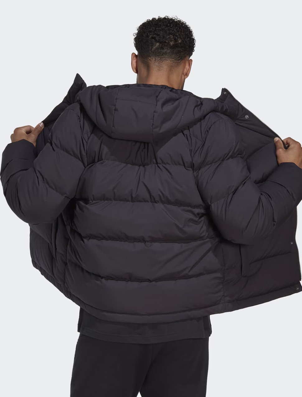Куртка чоловіча Adidas HELIONIC HO JKT чорна HN5640 — фото 3